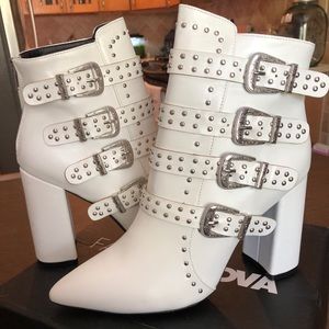 White booties. Size 11.